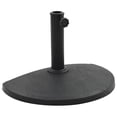 thumbnail image 1 of Base semicircular para sombrilla VidaXL, poliresina negra, 9,07 kg, 1 of 7