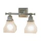 thumbnail image 1 of 14.5"W Bungalow White Alabaster Swirl 2 LT Luz de tocador MEYDA 143343, 1 of 1