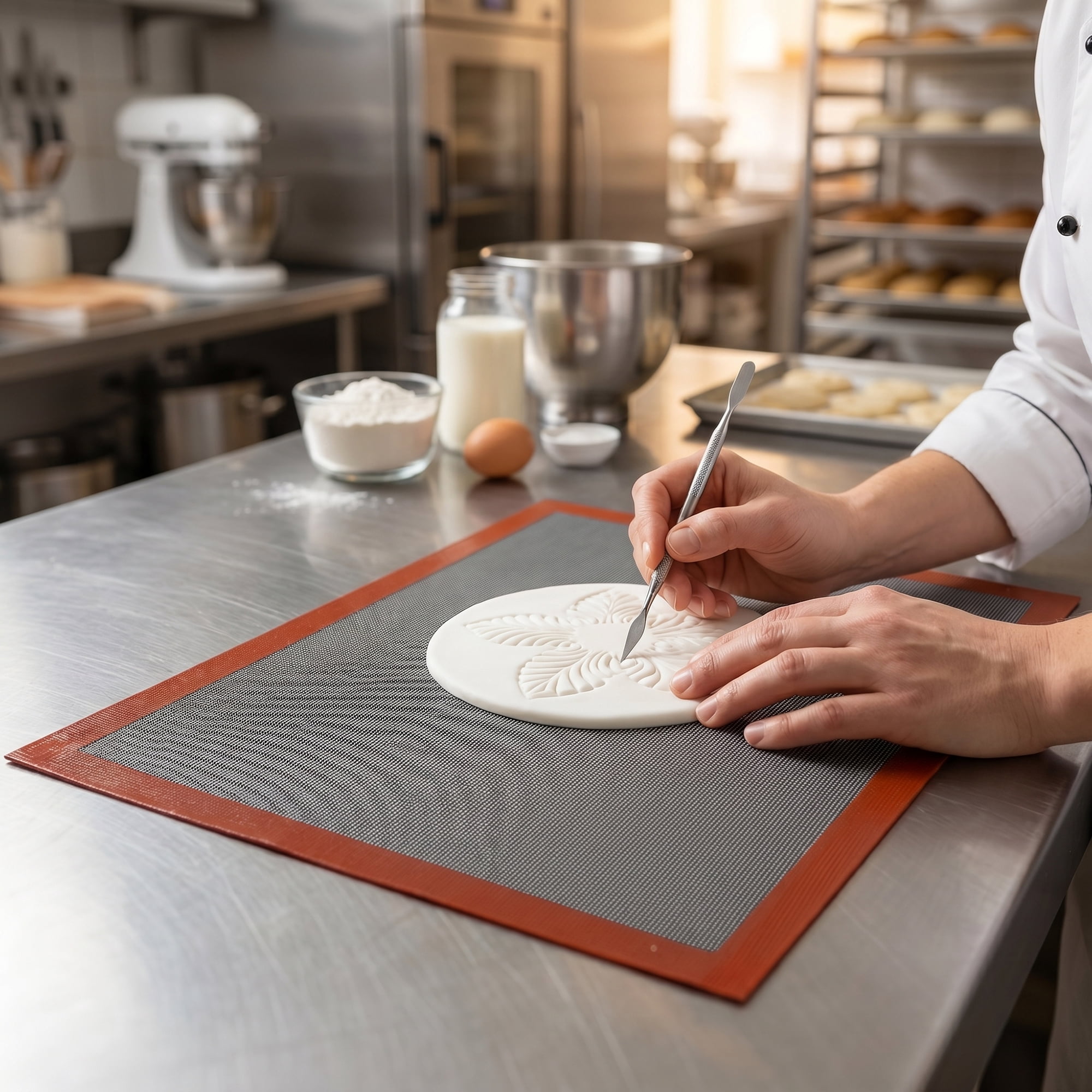 Unique Bargains Heat Resistant Dough Rolling Baking Sheet Pastry Mat Black 22.8"x15"