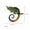 colorful chameleon, variant on 2024 Fashion Cute Alloy Animal Insect Crystal Brooch Pin Women Party Jewelry-red cock