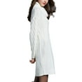 thumbnail image 3 of Fashnice Robe Chandail pour Femmes, Mini Robe à Enfiler, Col Roulé, Ample, Chaude, Blanche, 3TG, 3 of 4