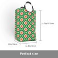 thumbnail image 3 of KLL 60s and 70s Style Laundry Hamper,Large Canvas Fabric Lightweight Storage Basket Toy Organizer Dirty Clothes Collapsible Waterproof, 3 of 6