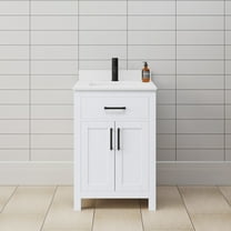 Wyndham Collection Wcg242424s-Vca-Mxx Beckett 24" Free Standing Single Basin Vanity Set -