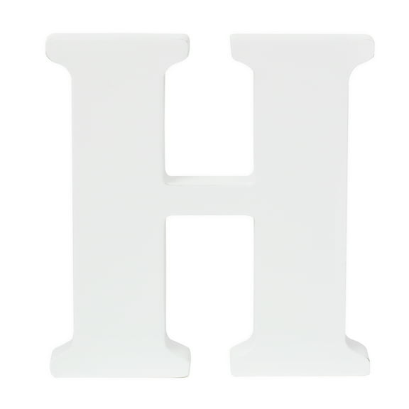 Hello Hobby 3" White Wood Letter H