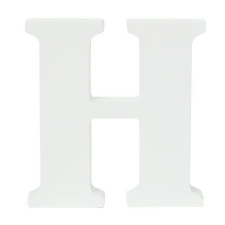 Hello Hobby 3" White Wood Letter H