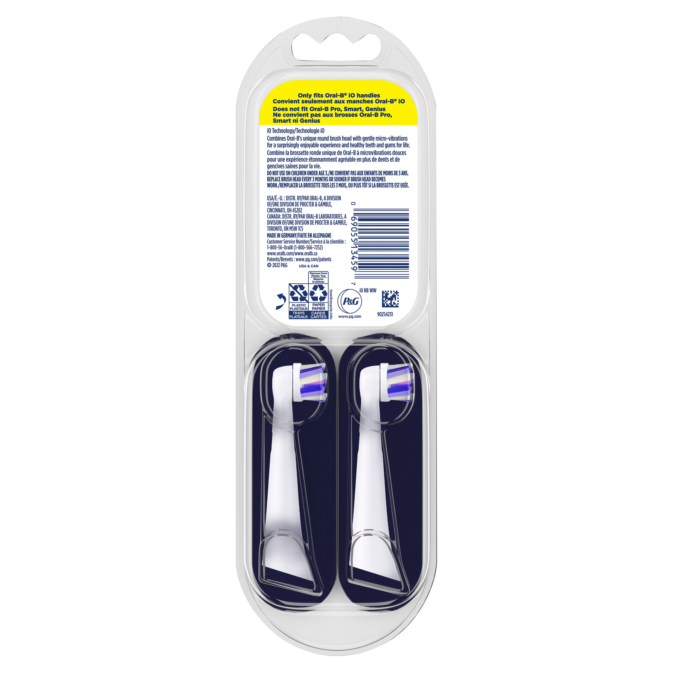 Oral-B iO Ultimate White Replacement Brush Heads, 2 Count photo 4
