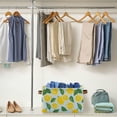 thumbnail image 4 of Leaf and Lemon Slice Storage Bins with Handle Fabric Organizer Basket Foldable Box 1 Pack 14.2x10.2x8.3, 4 of 8