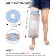 thumbnail image 2 of Waterproof Knee Cast Cover for Shower, Reusable Silicone Leg Cast Protector for Post-Surgery Wound/Burns/Bandage, One Size Fits Most Adults, 2 of 5