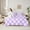 Purple, variant on Homewish Cartoon Square Adult Twin Bedding Sets 7-Piece, Stripes Abstract Ombre Bedding Comforter Set, Pink Buffalo Plaid Reversible Sheet Sets, Lightweight Room Decor