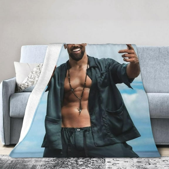 Shemar Moore Blanket Soft Flannel Fleece Throw Blanket Pattern Warm Plush Blankets 60"x50"