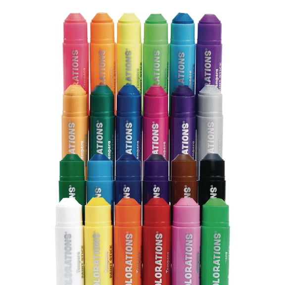 Colorations Tempera Paint Sticks - 24 Colors