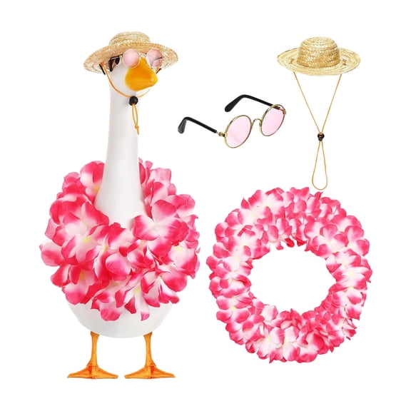 Shipiny 23 Inch Lawn Goose Porch Clothes Decoration Set, Goosey Accessories for Garden Spring Holiday Decor, Outdoor Porch Lawn Festival Ornaments, A
