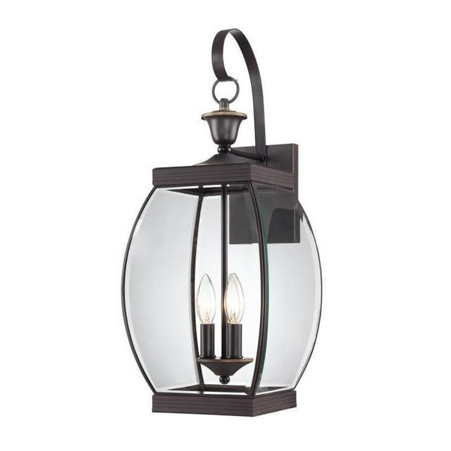 Quoizel Oasis Large Wall Lantern in Medici Bronze