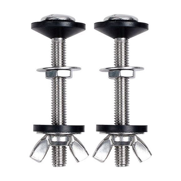 Injueey El kit de accesorios para inodoro de fácil instalación de acero inoxidable para inodoros de baño es más resistente y duradero Accesorios de baño 01 modelo básico