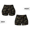 thumbnail image 5 of Lsque Eiffel Tower Pattern High Waisted Biker Shorts for Women-Tummy Control Fitness Athletic Workout Running Yoga Gym Shorts,Moisture-Wicking-Large, 5 of 9
