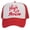 HOS Red/White, variant on Mens Womens Trucker Hat Snapback Cap, Inhale Exhale B/W