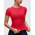 thumbnail image 6 of CRZ YOGA Softembrace Workout Tops for Women Soft Athletic Yoga Shirts Basic Short Sleeve T-Shirt, 6 of 7