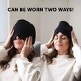 thumbnail image 3 of Muyoka Paquete de hielo para el dolor de cabeza, alivio de la migra帽a, sombrero de hielo, m谩scara para dormir, cubierta suave para los ojos, m谩scara opaca para dormir, diadema ajustable para dormir to, 3 of 7