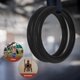 thumbnail image 5 of 2PCS Anillos de fitness de repuesto Anillo de gimnasia de plástico para entrenamiento de fuerza muscular muscular Entrenamientos de entrenamiento cruzado (Negro), 5 of 5