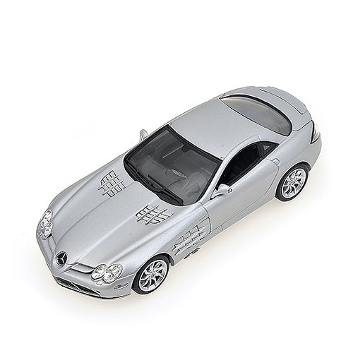 MERCEDES-BENZ SLR MCLAREN - 2004 - MATT SILVER Diecast Model Car 