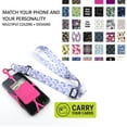 thumbnail image 7 of Gear Beast Cell Phone Lanyard with Adjustable Neck Strap Compatible with iPhone Galaxy & Most Smartphones, Silicone Phone Holder with Card Pocket and Adjustable Satin Polyester Lanyard, 7 of 7