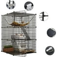 Dextrus 3Tiers Cat Cage,Cat Enclosures Metal Cat Kennels Pet Crate