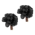 thumbnail image 4 of 2 piezas Bandas para el cabello de flores Bobina de cabello espiral elegante para el favor de la fiesta de cumpleaños negro, 4 of 8