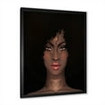thumbnail image 2 of Designart 'Portrait of Afro American Woman II' Modern Framed Art Print, 2 of 4