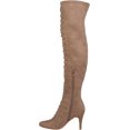 thumbnail image 3 of JOURNEE COLLECTION Womens Beige Comfort Strappy Trill Round Toe Stiletto Zip-Up Dress Boots Shoes 10 M, 3 of 6