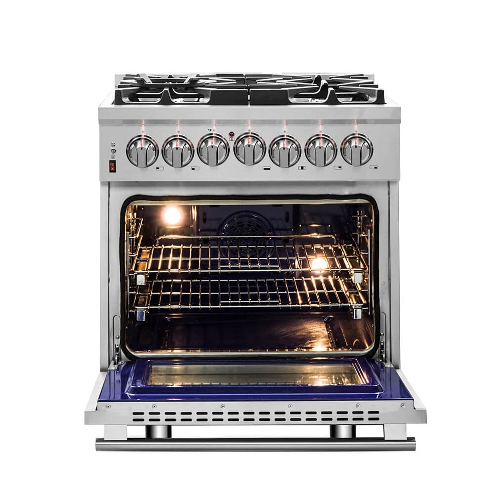 Forno FFSGS612530 30 inch Cossato Stainless Duel Fuel Electric Gas Range