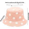 thumbnail image 7 of Flower Reversible Bucket Hat Summer Beach Travel Fisherman Cap Beach Wide Brim Sun Hat for Women Men, 7 of 7