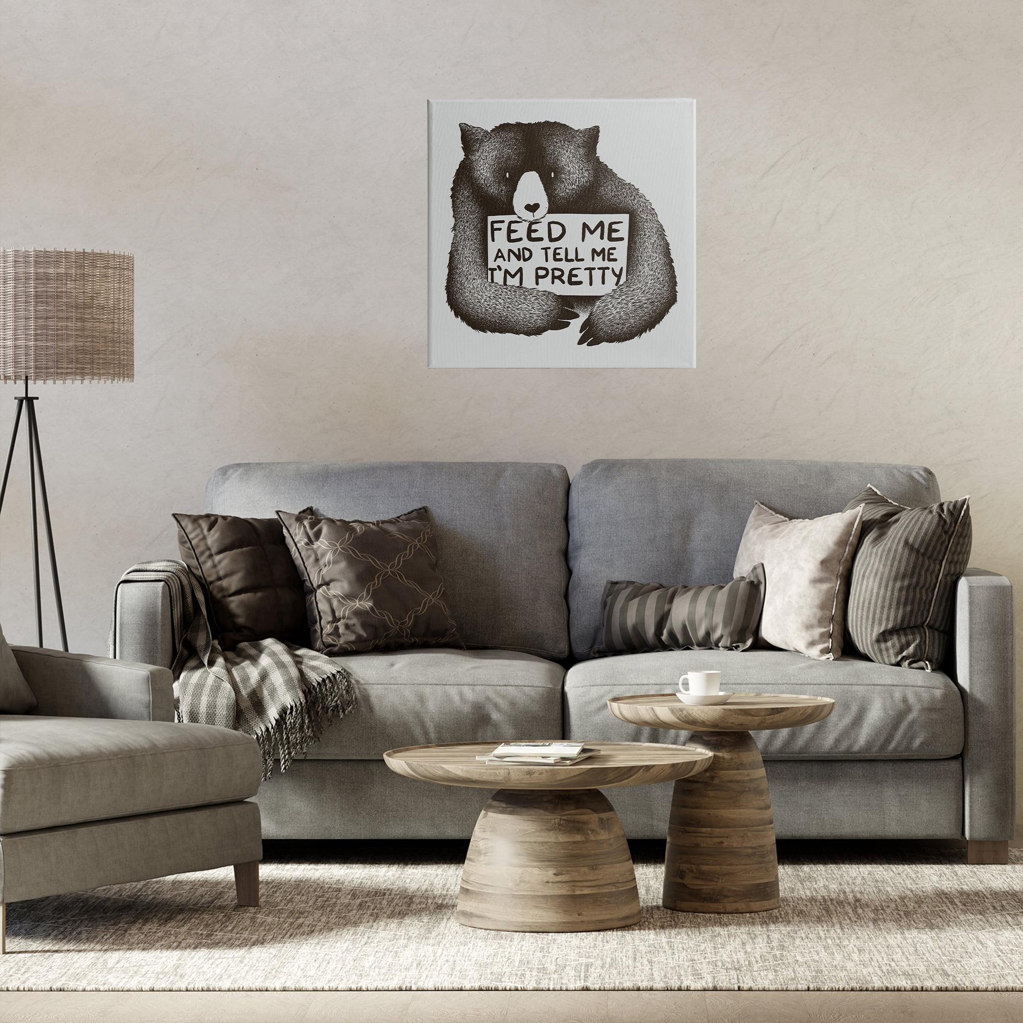 Stupell Industries Feed & Tell Me I'm Pretty Canvas Wall Art, design by Tobe Fonseca