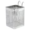 thumbnail image 1 of Justharion 1/2/3/5 Silver Stainless Steel Chopstick Cage - Rust And Mold Resistant High Load-bearing Capacity Multifunctional Storage Rack Single grid square 1 Pc, 1 of 6
