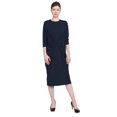 thumbnail image 4 of Womens Twisted Drape Front Comfy Dress, 4 of 5