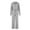 Gray, variant on MIUOWANP Two Piece Outfits for Women Women Solid Color Leisure Hood Sweater Athletic Wear Long Sleeves Suit