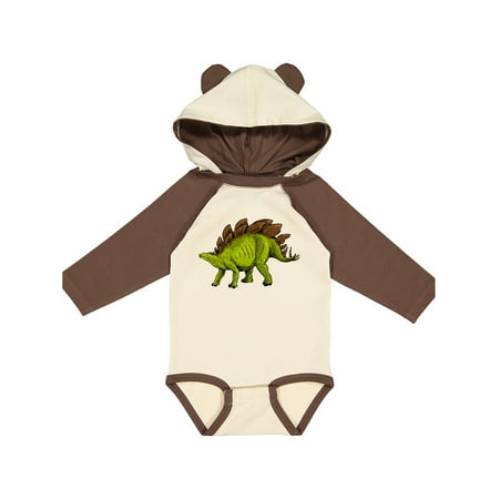 

Inktastic Smiling Stegosaurus Gift Baby Boy or Baby Girl Long Sleeve Bodysuit