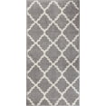 thumbnail image 2 of Harbor Trellis Grey Quatrefoil Geometric Modern Casual Area Rug 2x4 (2'3" x 3'11") Easy to Clean Stain Fade Resistant Shed Free Contemporary Traditional Moroccan Lattice Soft Living Dining Room Rug, 2 of 6