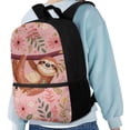 thumbnail image 4 of Uorisanigo Cozy Sloth School Bag for Boys and Girls 5-13 Year Large Capacity Lightweight Casual Laptop Bag Bookbag Toddler Rucksack Fashion Accessory for Schools, Travel & Sports, 4 of 6