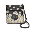 thumbnail image 2 of Tutolipy Waterproof Women's Single Shoulder Bag for Weekend Activities Travel, PU Leather Easy to Carry Crossbody Purse, Black Cat Daisy, 2 of 7