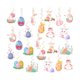 thumbnail image 2 of 24 Uds. Decoraciones de remolinos colgantes de Pascua, adorno de decoración de primavera para techo y ventanas, accesorios bonitos multifuncionales, 2 of 8