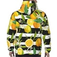 thumbnail image 5 of Bingfone Orange And Lemon Men'S Drawstring Hoodie Long Sleeve Pocket Sweatshirts-Large, 5 of 9