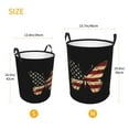 thumbnail image 2 of Laundry Basket, Patriotic USA Butterfly Art Laundry Hamper Waterproof Laundry Bag Clothes Hamper Laundry Bin with Handles for Bedroom, Living Room, Kids Room, 2 of 6