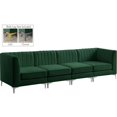 thumbnail image 3 of Meridian Furniture Alina Sectionnel Modulaire en Velours Vert, 3 of 14