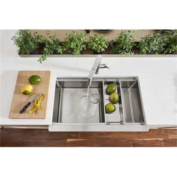 BLANCO 525243 Multicolor Stainless Steel 36 Inch Single Basin Sink