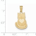 thumbnail image 2 of Beautiful 14k Laser Cut Cat with Heart Charm, 2 of 2