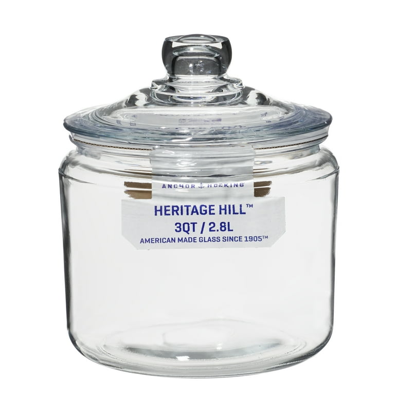Heritage Hill 128-Oz. Large Glass Jar with Lid + Reviews