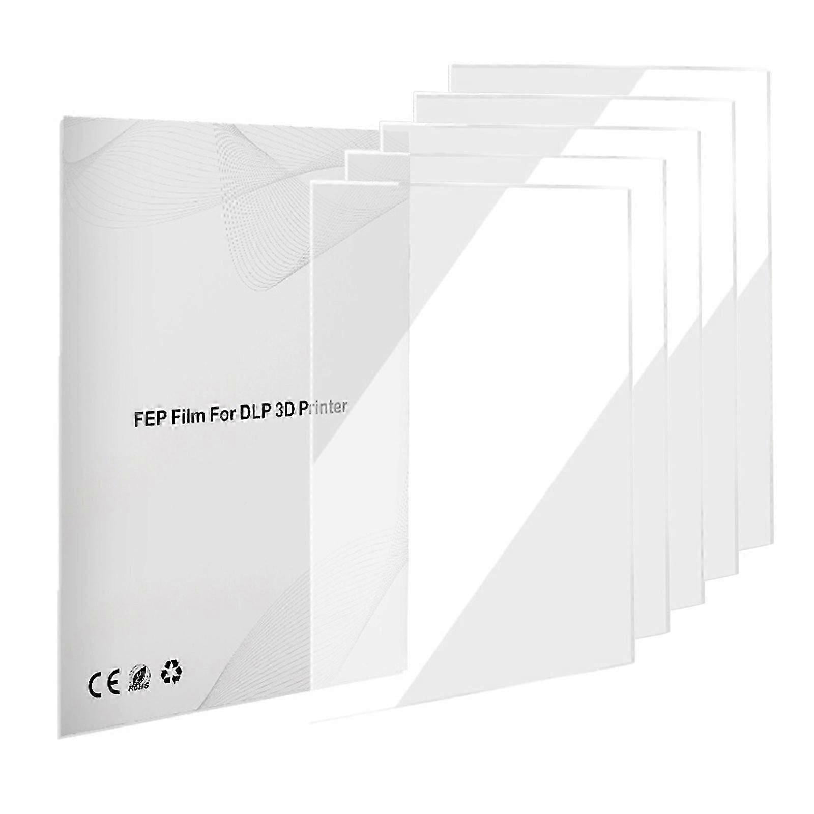 KOYOFEI Lot de 6 accessoires pour imprimante 3D FEP Film FEP Mars 5, Mars 4, Mono 2, Mono 4, Ultra Resin 210 x 150 x 0,15 mm