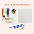 thumbnail image 3 of Paint by Numbers Set for Adult Beginners, 8x8 Inch DIY Oil Paint by Numbers for Kids with Frame for Home Decoration (Cartoon Monkey), 3 of 4