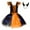 Orange, variant on Toddler Girls Dresses Led Sleeveless Princess Mesh Tutu Party Dress Fall Clothes Size 3-4T