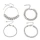 thumbnail image 4 of Conjunto De Pulseras De Cadena Gruesa De Hip-Hop Para Mujer, Pulsera Con Abalorio De Diamantes De Imitación Brillantes, Cadena De Mano, Pulsera De Cristal seitruly AP006775-02, 4 of 6